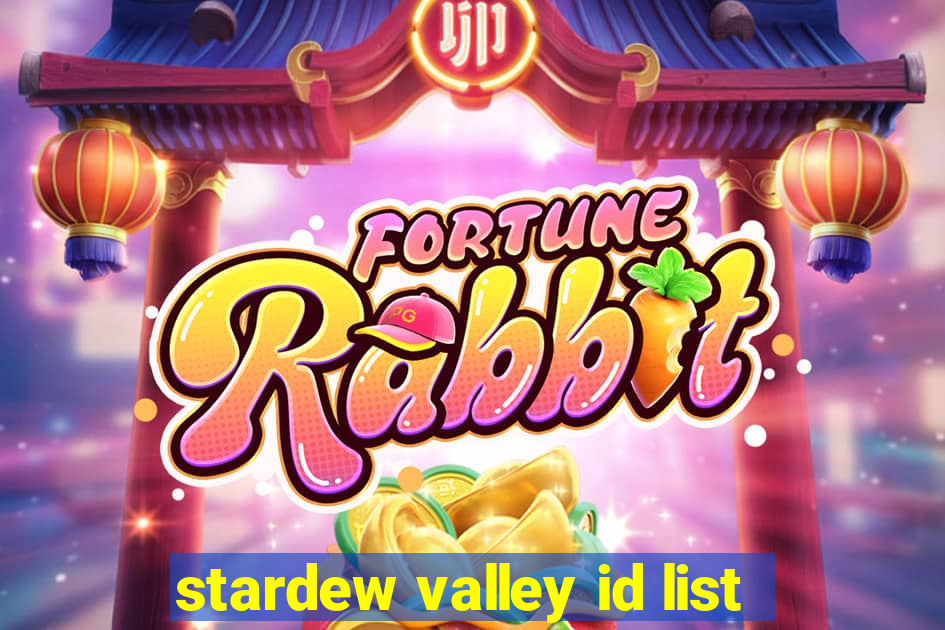 stardew valley id list